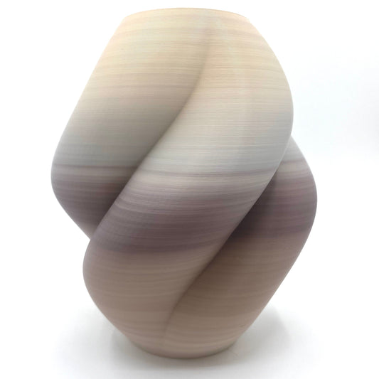 3D Printed Eco Wahari Planter - Brown & Beige Gradient Pot My Little Garden