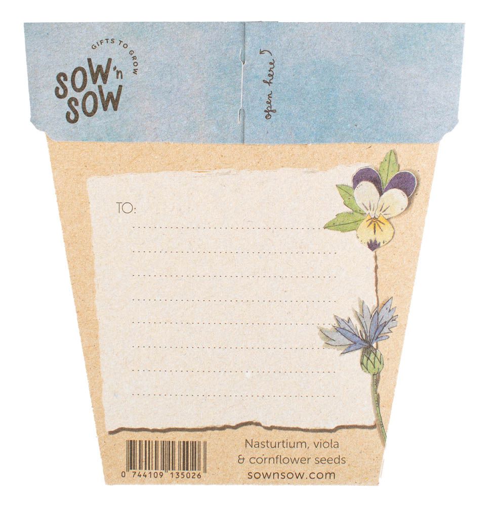 A Gift of Seeds - Culinary Flowers Seeds Sow 'n Sow