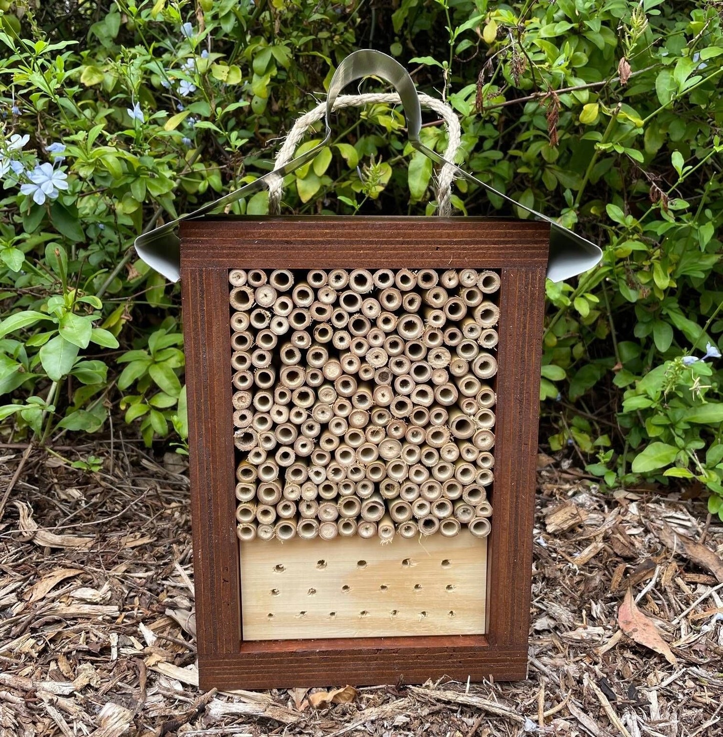ABeeC Hives Solitary Native Bee Hotel - Stained (Large) Bee Hotel ABeeC Hives