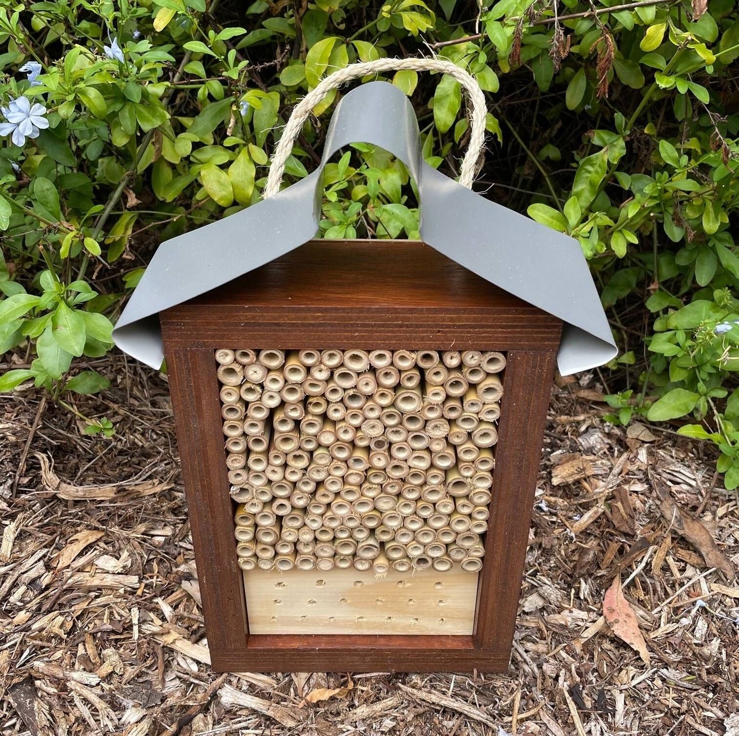 ABeeC Hives Solitary Native Bee Hotel - Stained (Large) Bee Hotel ABeeC Hives