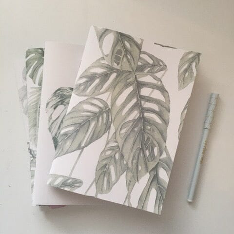 Adansonii Leaf Notebook Notebook Hayley Morgan - Art Botanic