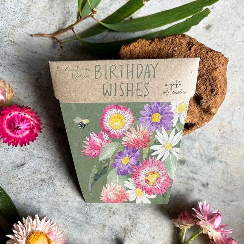Birthday Wishes Gift of Seeds Seeds Sow 'n Sow