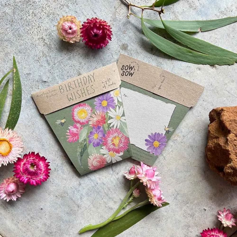 Birthday Wishes Gift of Seeds Seeds Sow 'n Sow
