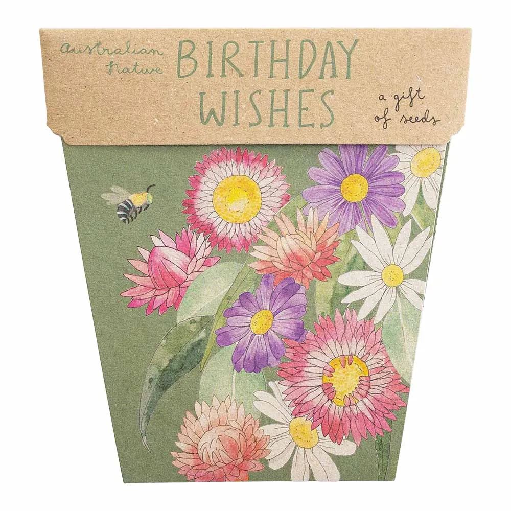 Birthday Wishes Gift of Seeds Seeds Sow 'n Sow