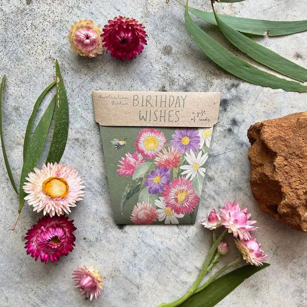 Birthday Wishes Gift of Seeds Seeds Sow 'n Sow