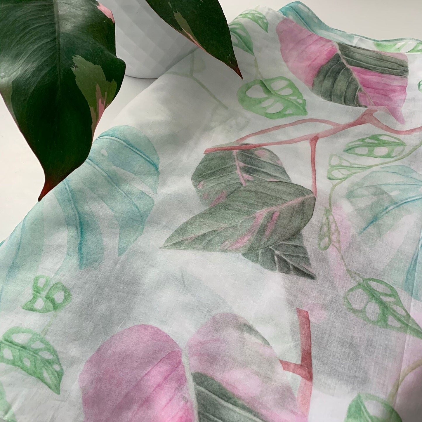 Botanical Print Cotton Scarf Scarf Hayley Morgan - Art Botanic
