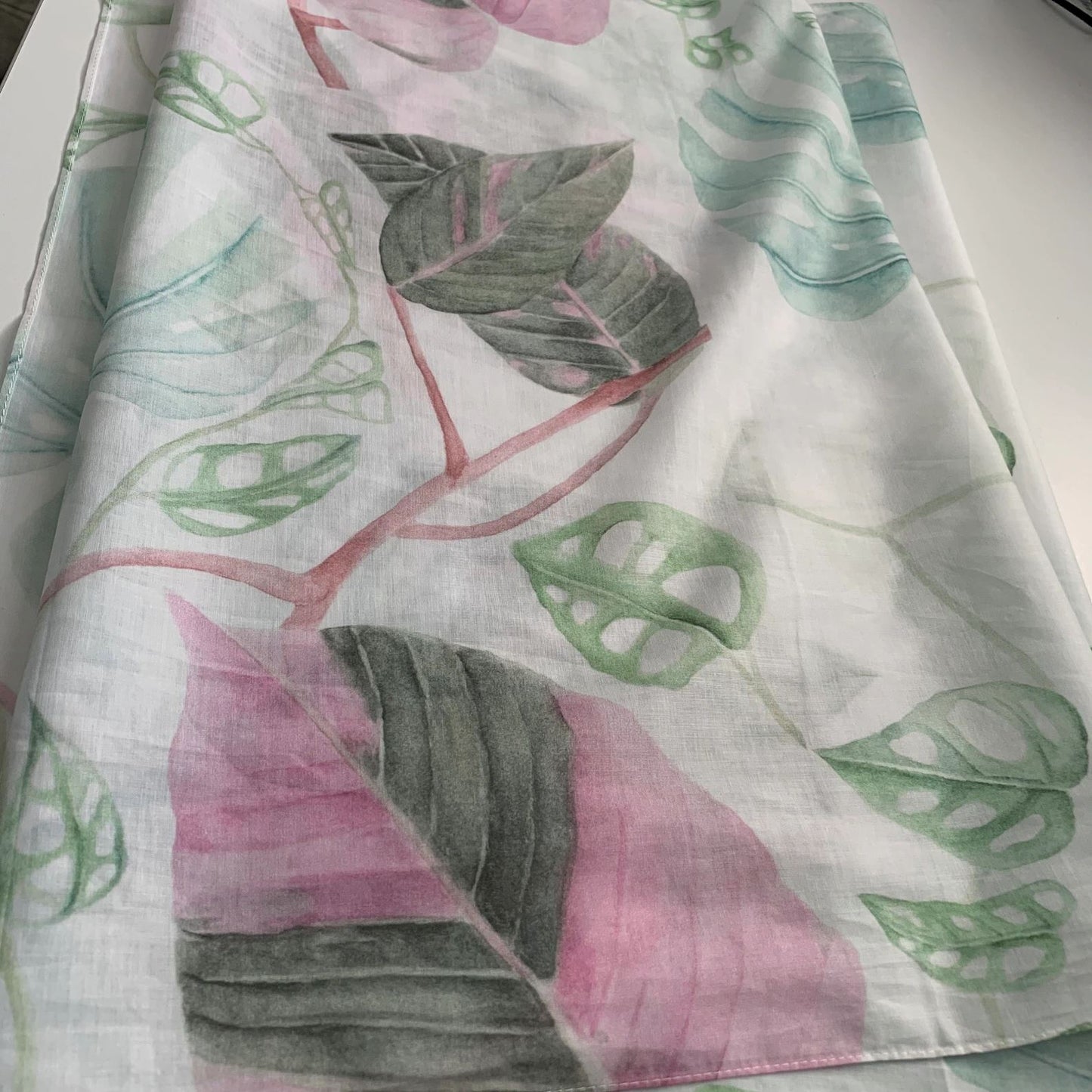 Botanical Print Cotton Scarf Scarf Hayley Morgan - Art Botanic
