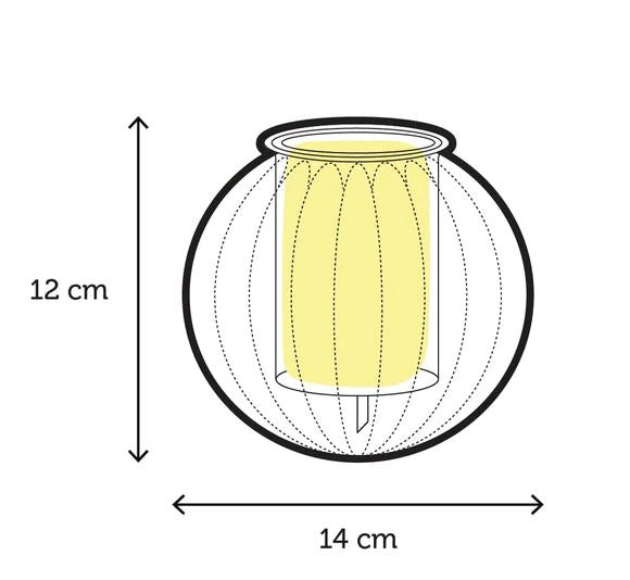 Cup O Flora Ribbed Self-Watering Glass Planter - Medium Self-watering Pot CUP O FLORA®