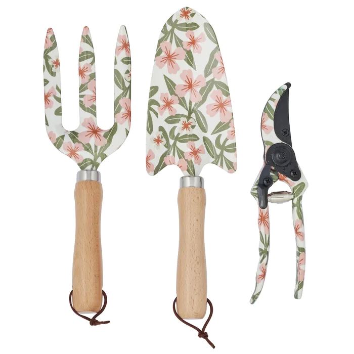 Lulu Set of 3 Garden Tools - Pink/Green Gardening Tools Coast to Coast