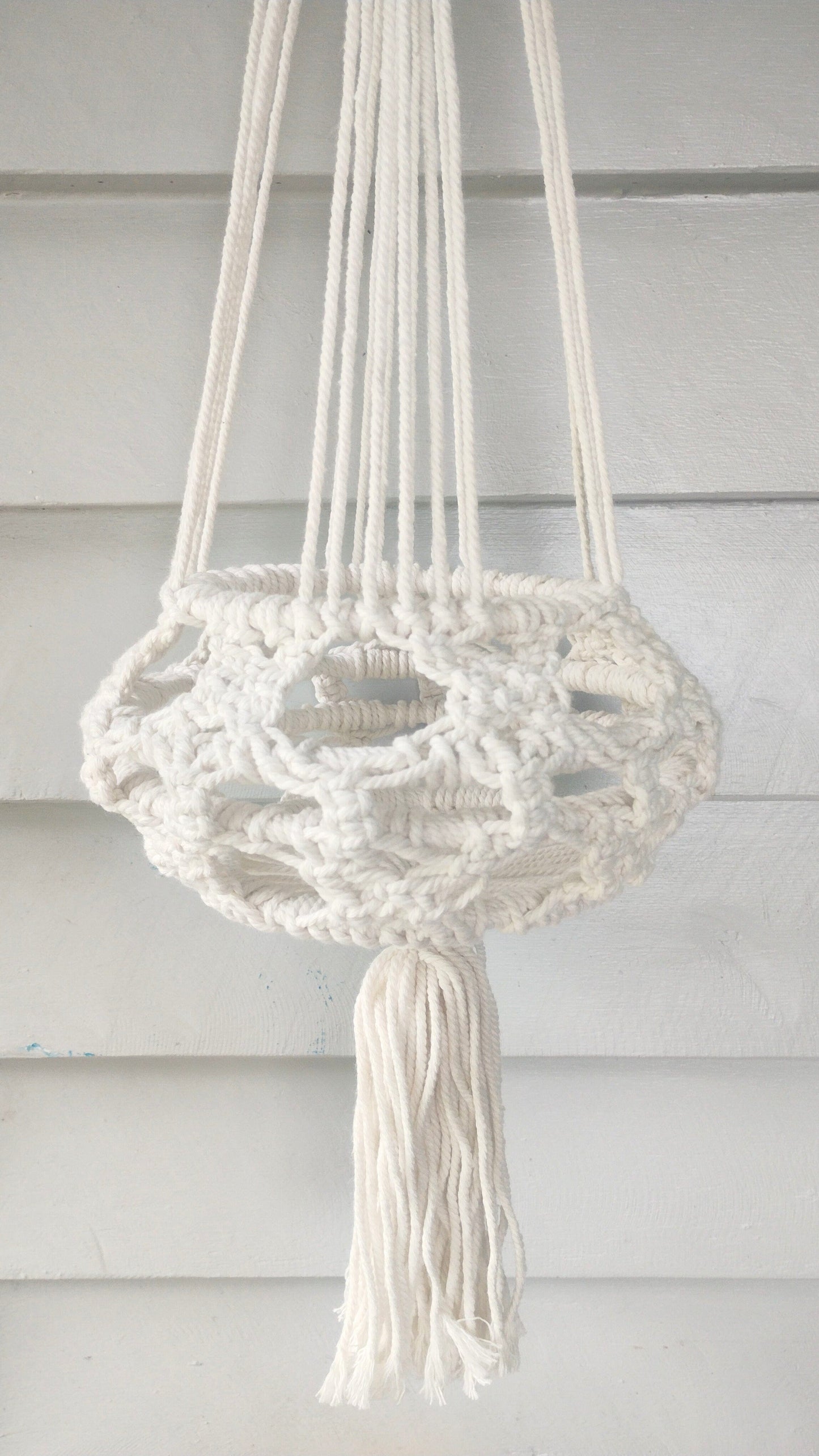 Macrame Plant Hanger - Natural Macrame Hanging Planter Plant Folk
