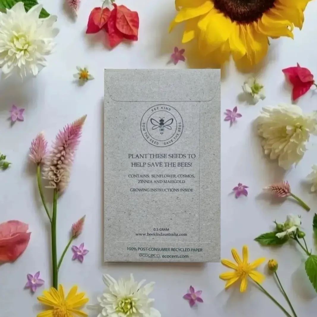 'Merry Christmas' Christmas Tree - Wildflower Seeds Seeds Bee Kind Australia