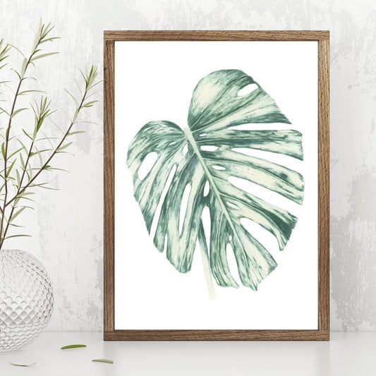 Monstera Leaf Print Print Plant Folk Store