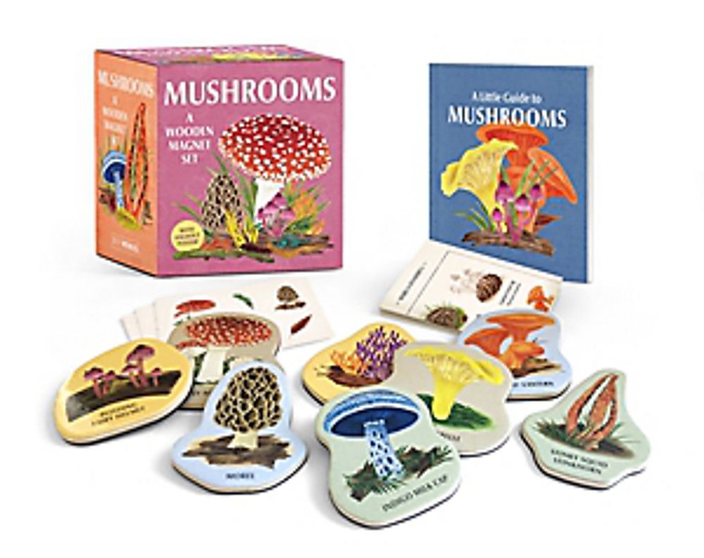 Mushrooms - A Wooden Magnet Set Magnet Set Beaglier Books