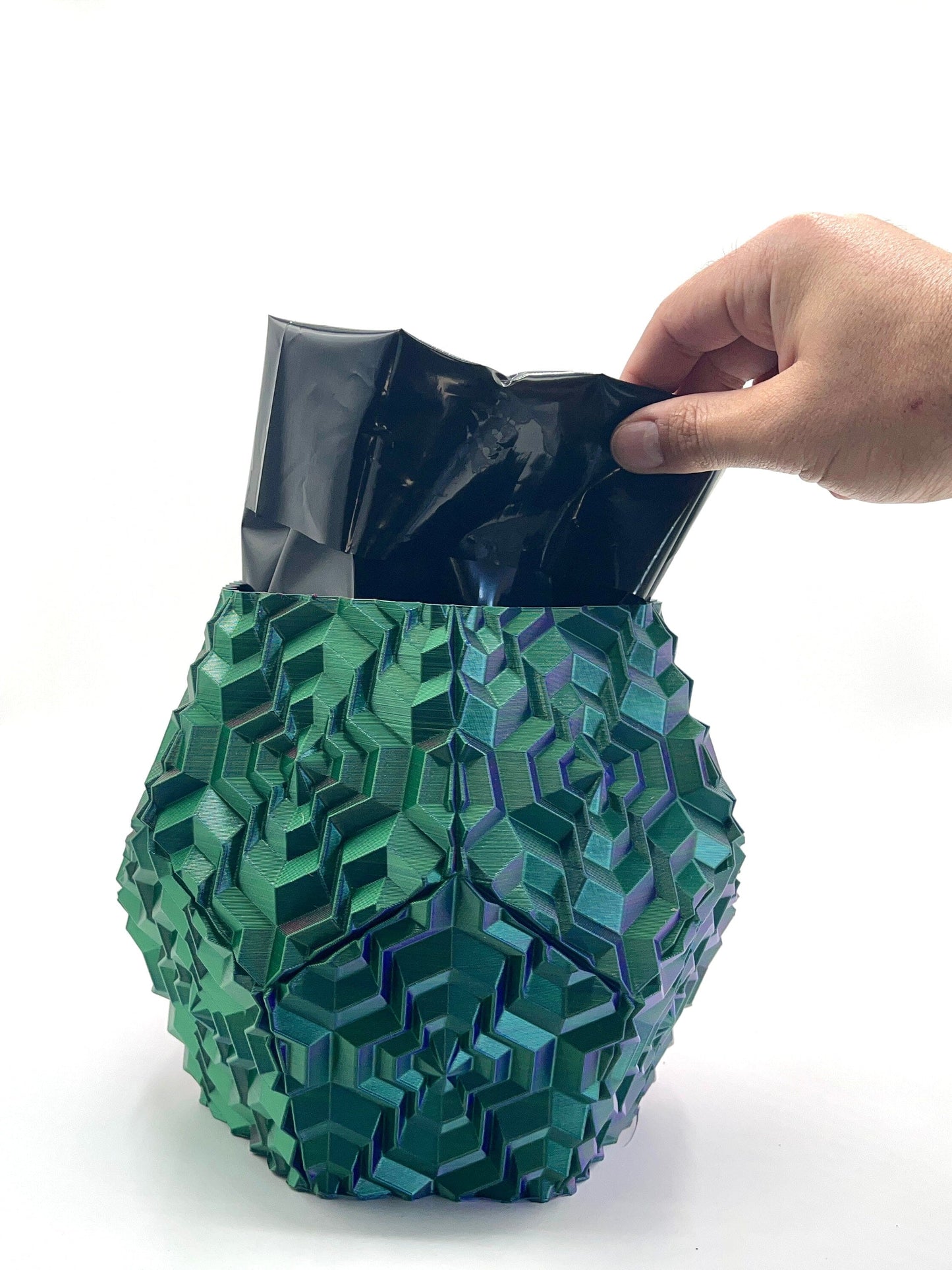 Noa Vase Tricolor - Green, Purple & Copper simple My Store