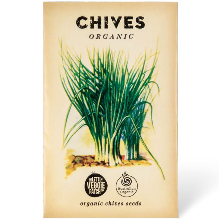 Organic Chives "Standard" Seeds Herb Seeds The LIttle Vege Patch Co