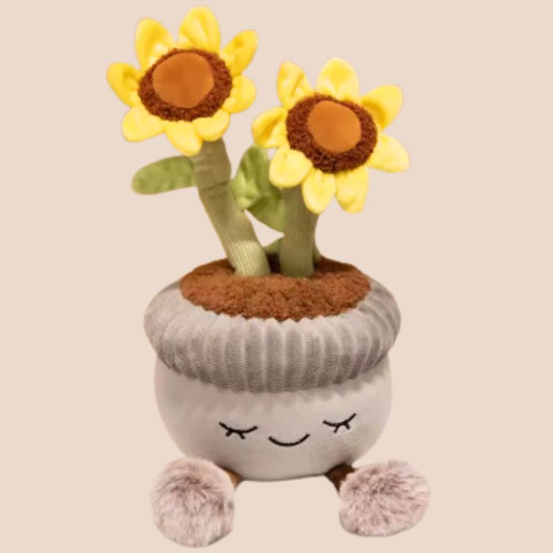 Plush Potted Sunflower Toy Plush Toy Plant Folk Store