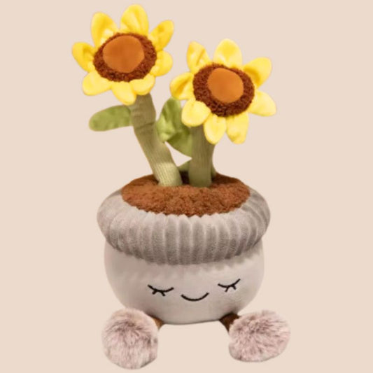 Plush Potted Sunflower Toy Plush Toy Plant Folk Store