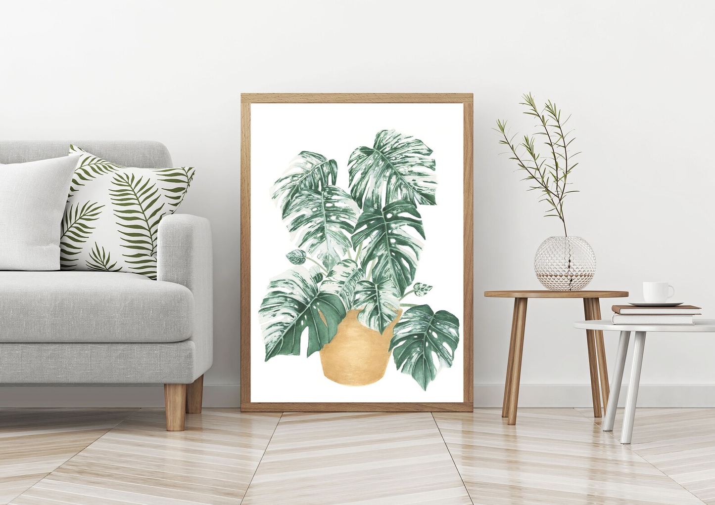 Potted Monstera Plant Print