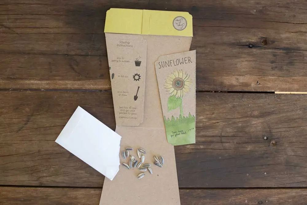 Sunflower Gift of Seeds Seeds Sow 'n Sow