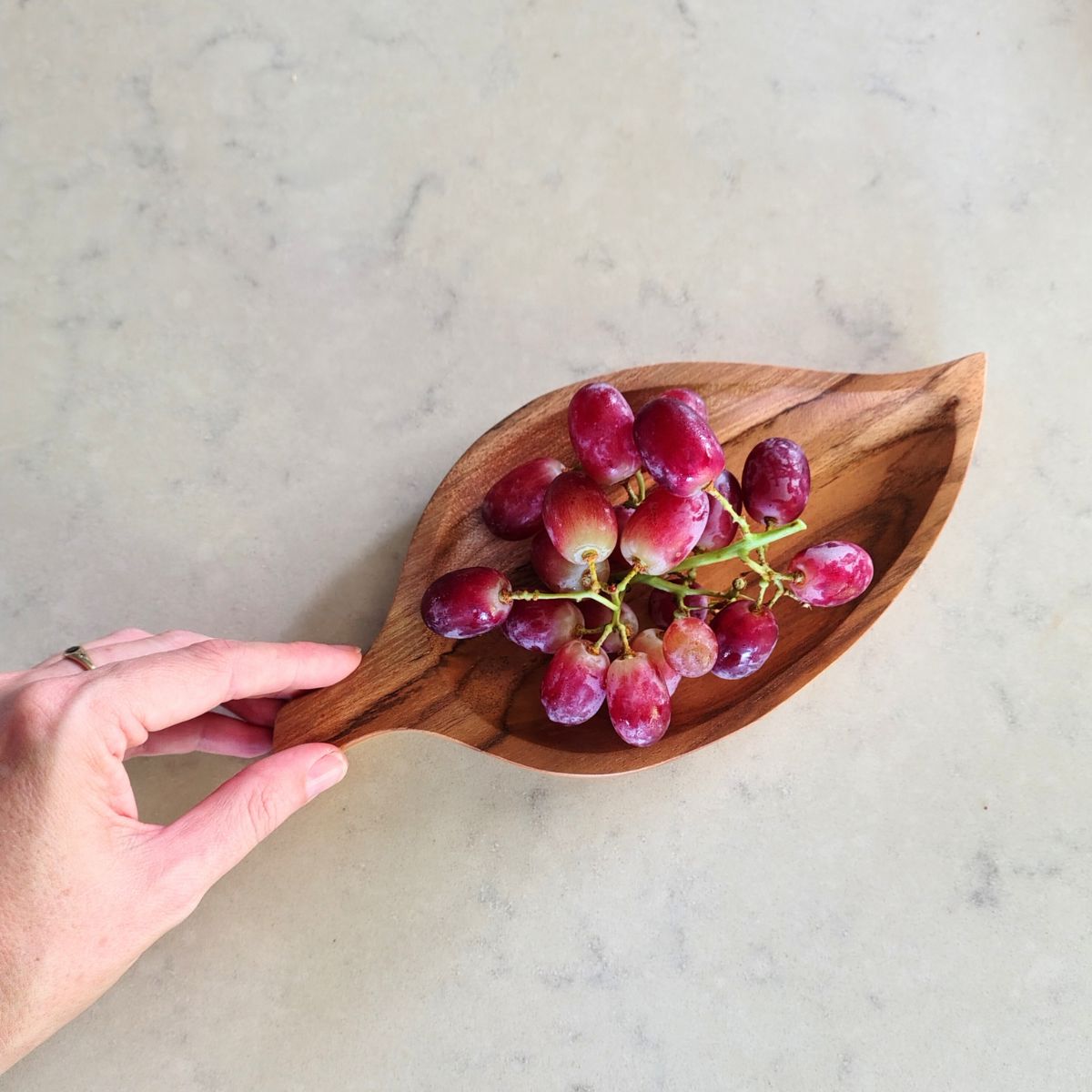 Teak Leaf Plate Serving Plate Plant Folk Store