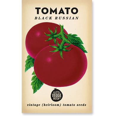 Tomato 'Black Russian' Heirloom Seeds Vegetable Seeds The LIttle Vege Patch Co