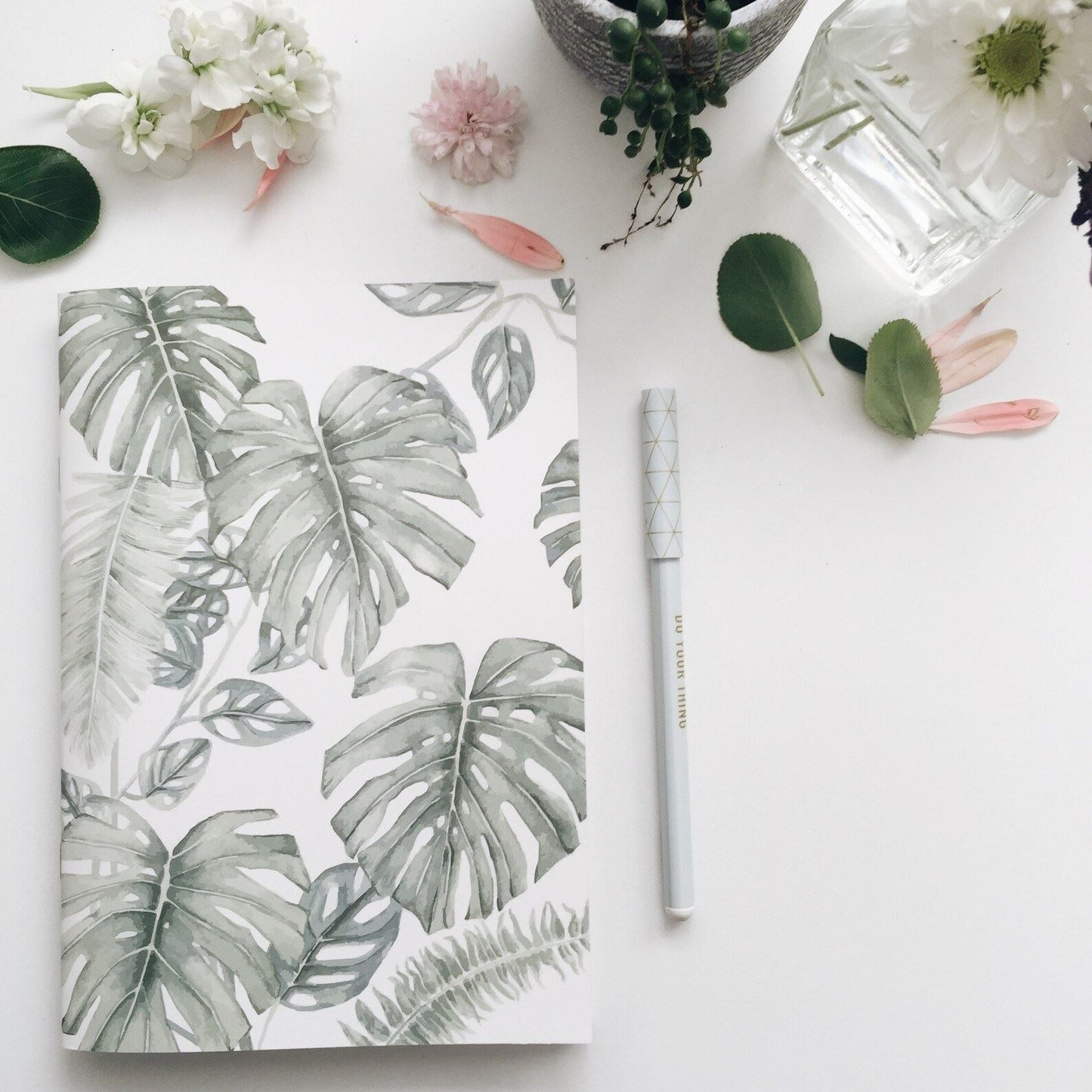 Tropical Leaves Notebook Notebook Hayley Morgan - Art Botanic