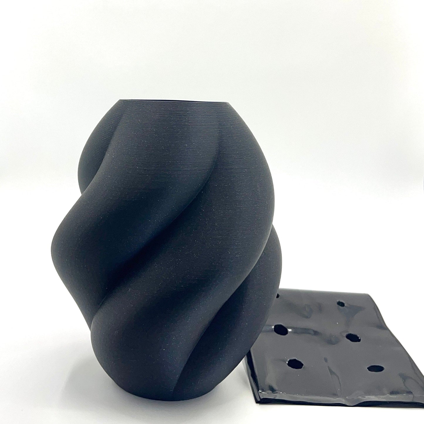 Wahari Vase Sparkly Black Plant pot My Store