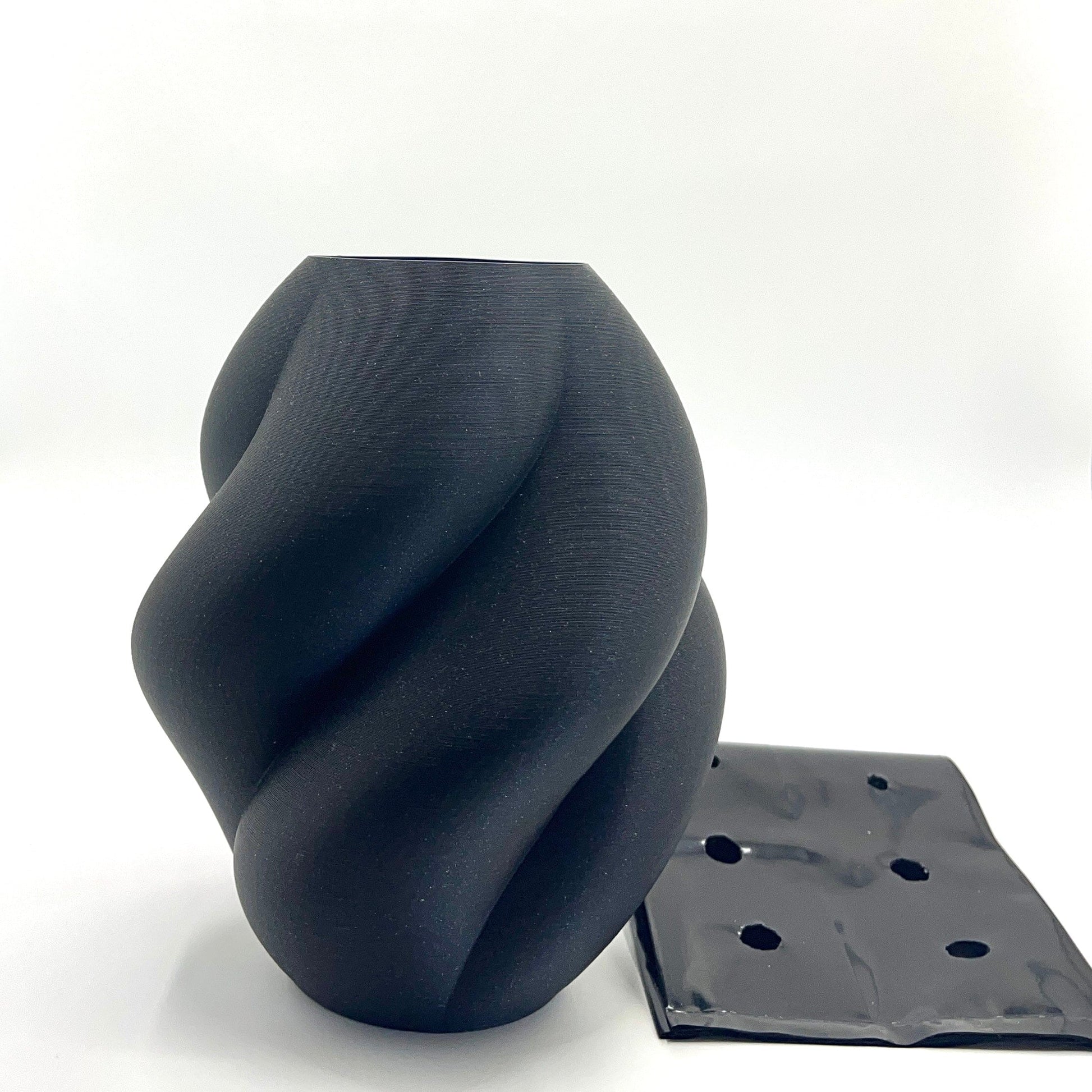 Wahari Vase Sparkly Black Plant pot My Store