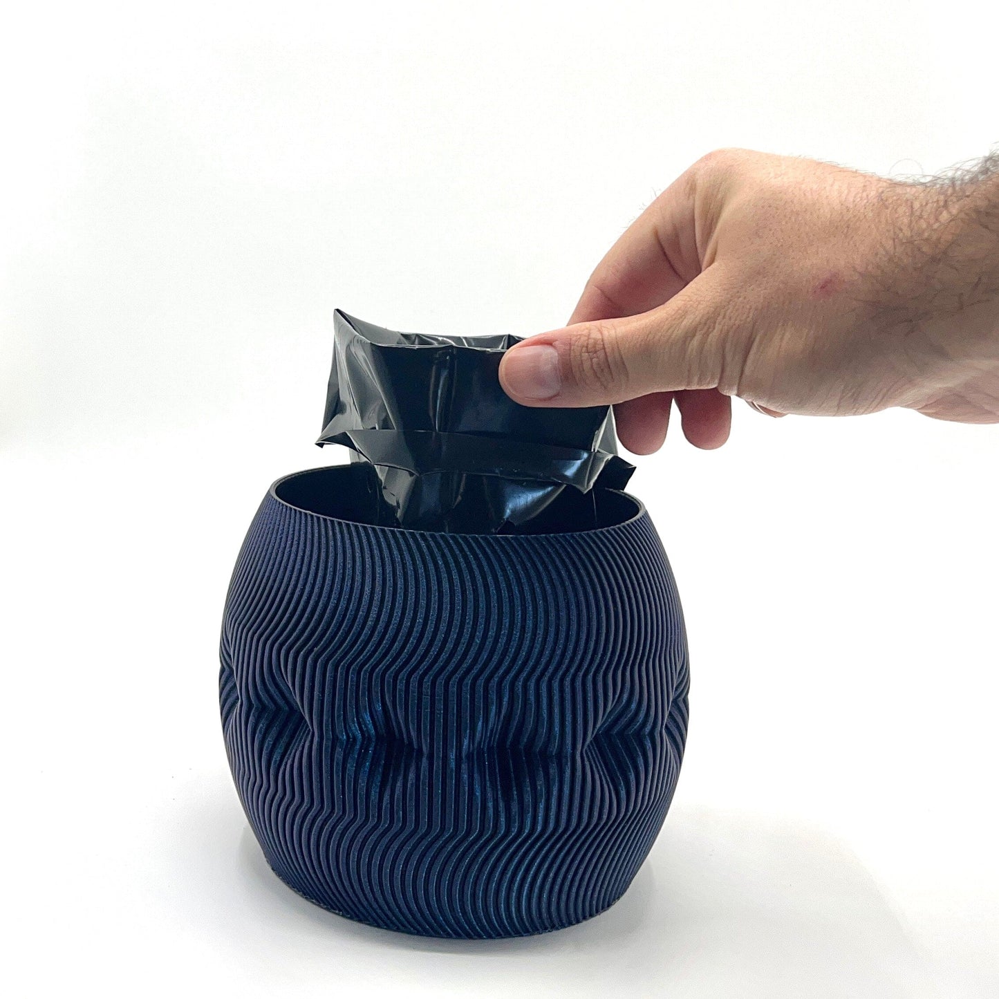 Yawe Vase Sparkly Dark Blue Plant pot My Store