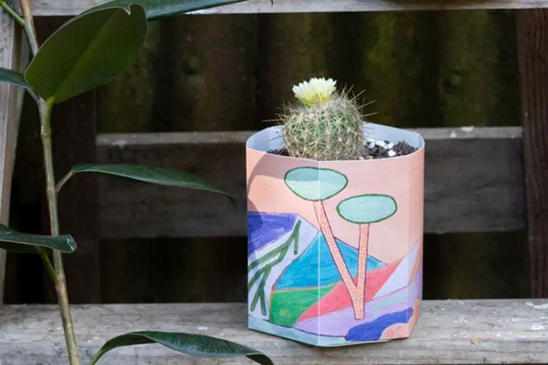 Carbon Neutral, 100% Recycled Pop Up Pot Set of 3 Jackie Anderson Pot Sow 'n Sow