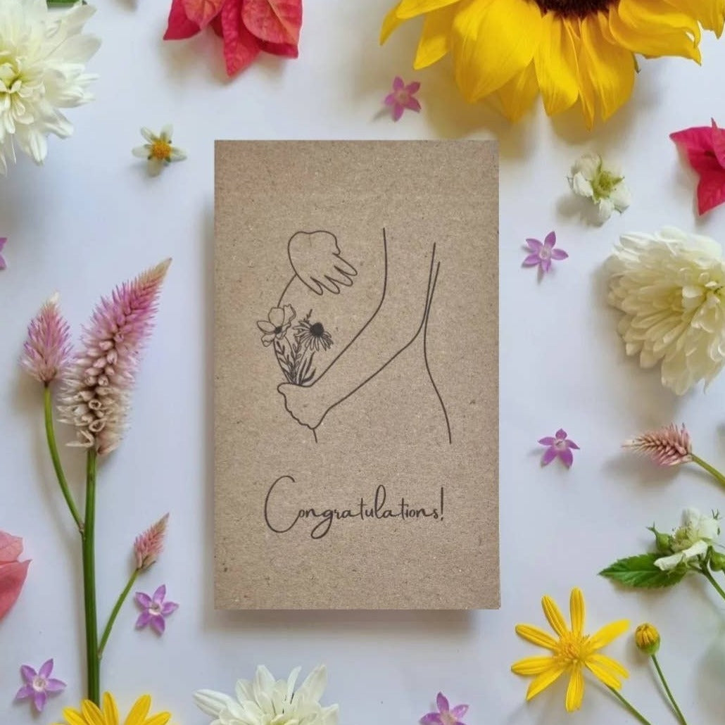 Congratulations On Your Pregnancy - Wildflower Seeds Seeds Bee Kind Australia