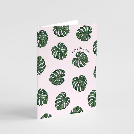 Monstera Birthday Card Greeting Card Popsy Press