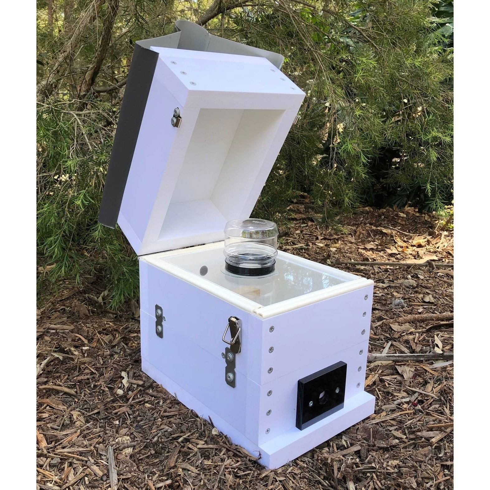 ABeeC Hives OATH Beehive Stingless Native Beehive Honey Jar Hinged with Roof Native Beehive ABeeC Hives 