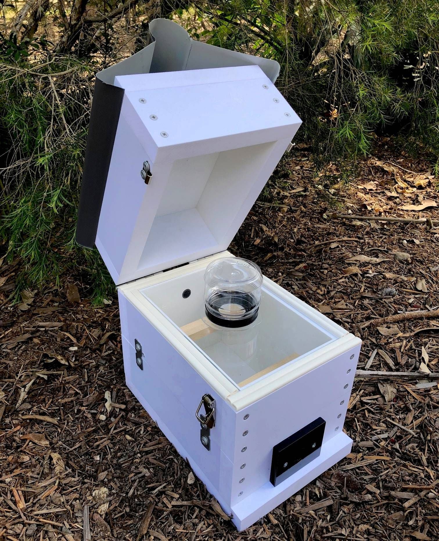 ABeeC Hives OATH Beehive Stingless Native Beehive Honey Jar Hinged with Roof Native Beehive ABeeC Hives 