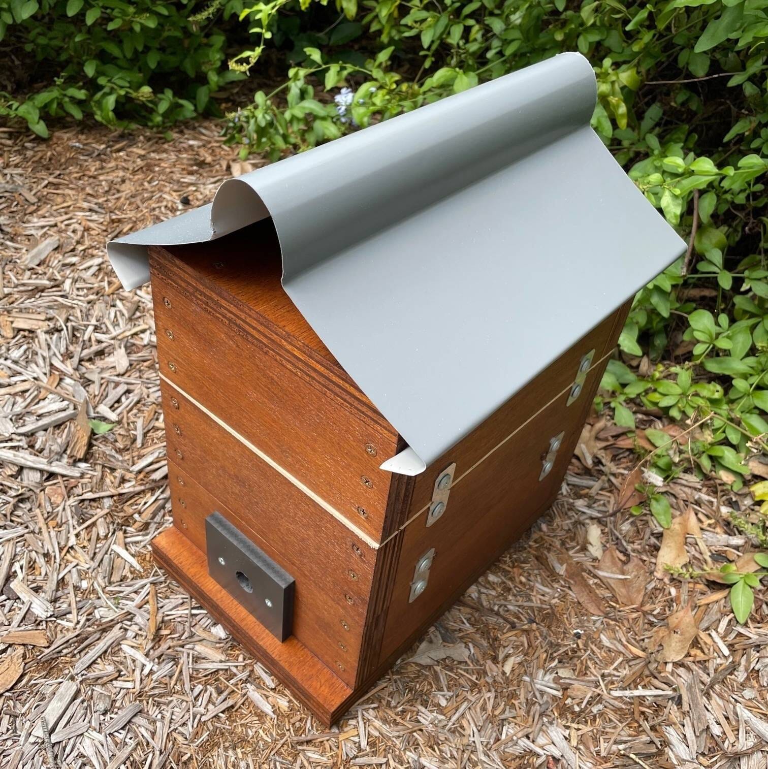 ABeeC Hives Stained OATH Beehive Stingless Native Beehive Honey Super With Roof Native Beehive Plant Folk Store 