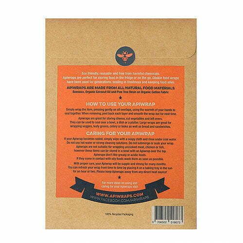 Apiwraps Sandwich Wrap Beeswax Wrap Apiwraps 