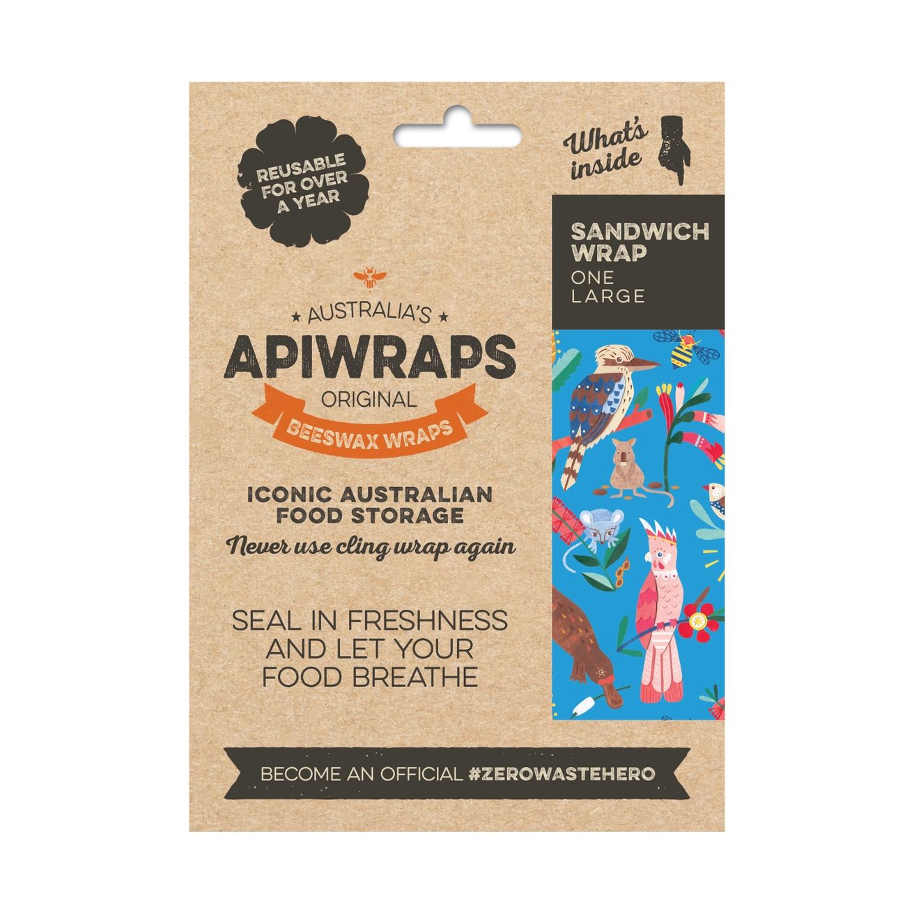 Apiwraps Sandwich Wrap Beeswax Wrap Apiwraps 