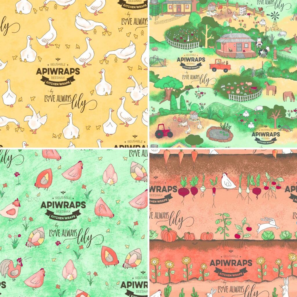 Apiwraps The Apiwrap Set - Magical Creatures Beeswax Wrap Apiwraps 