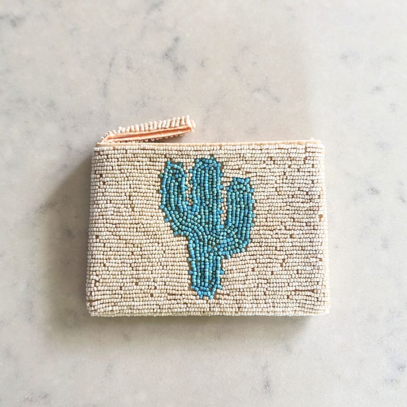 Beaded Purse - Cactus Purse Plant Folk Store 