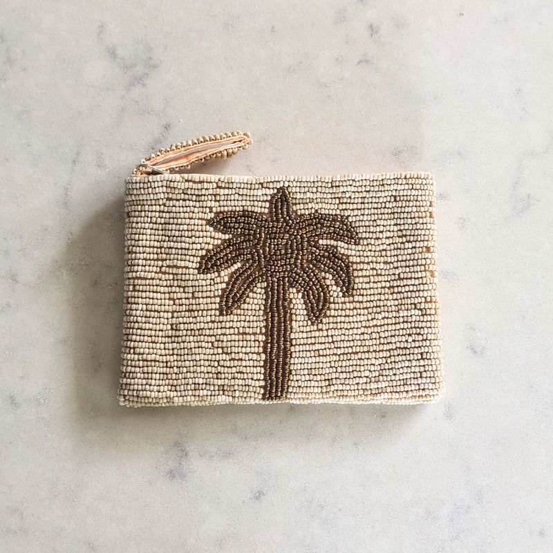 Beaded Purse - Golden Palm Purse Plant Folk Store 