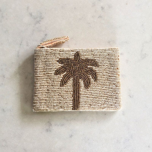 Beaded Purse - Golden Palm Purse Plant Folk Store 