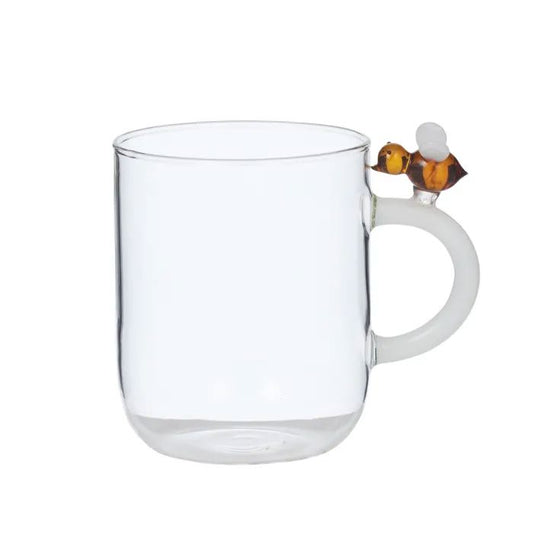 Bee Glass Mug Mug 