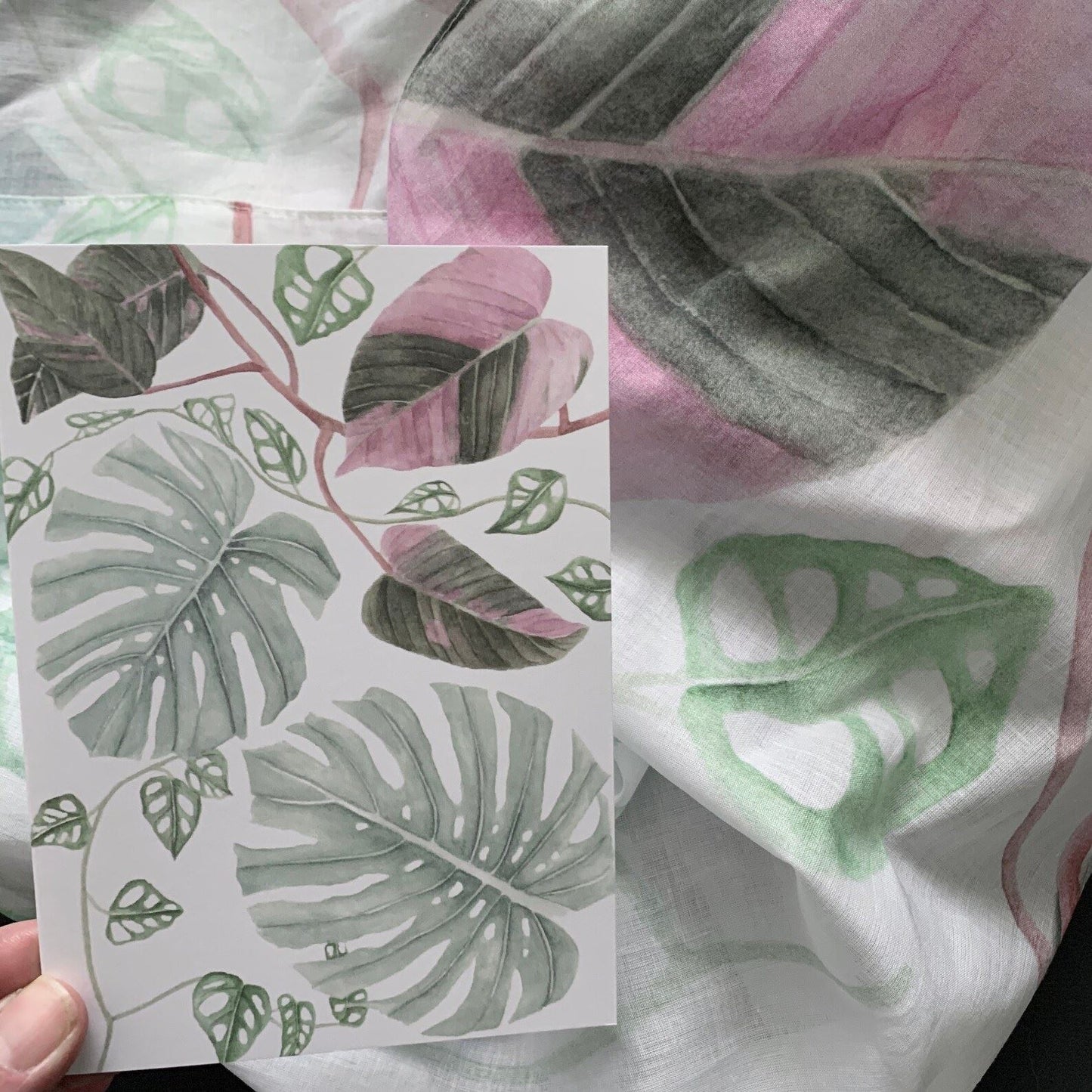 Botanical Print Cotton Scarf Scarf Hayley Morgan - Art Botanic 