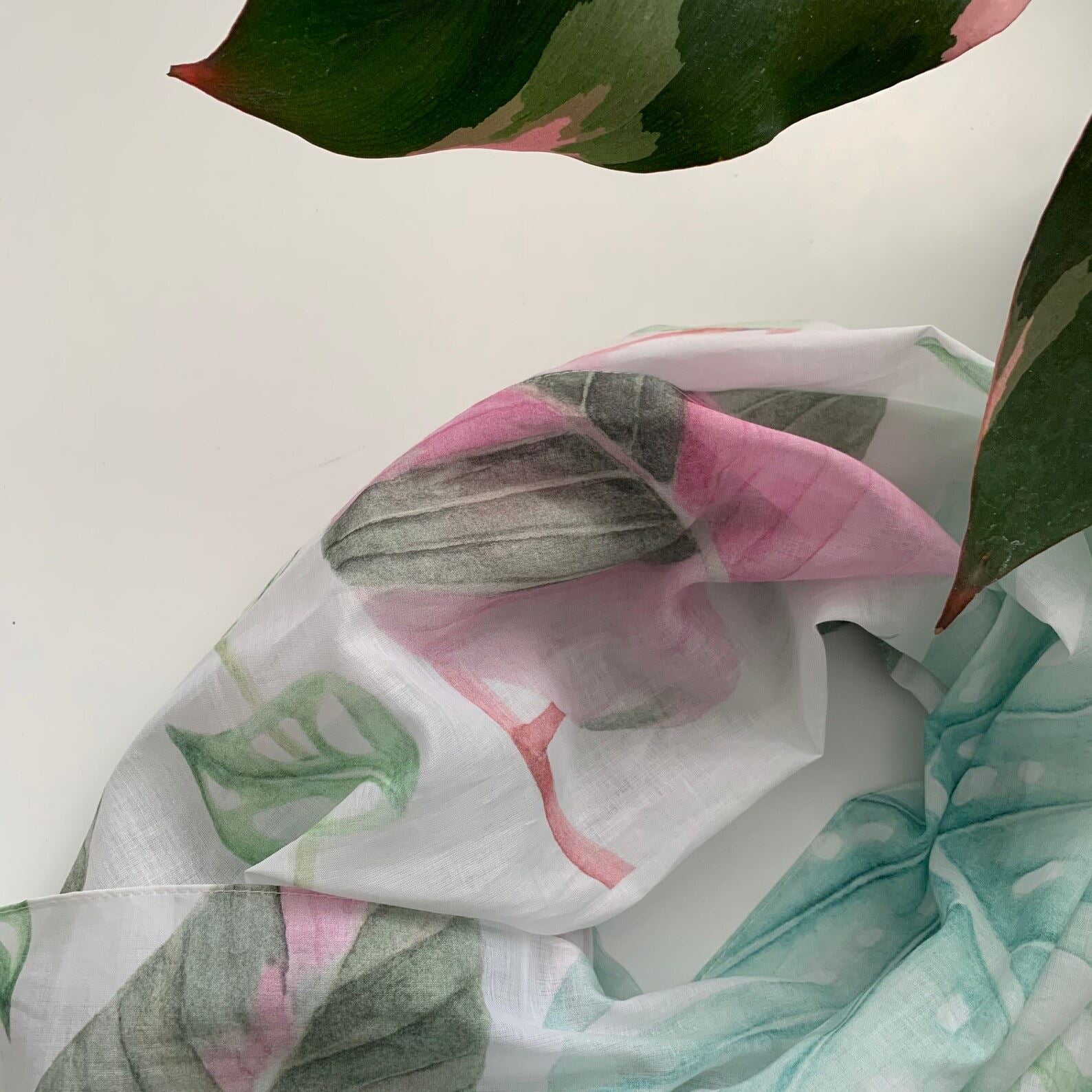 Botanical Print Cotton Scarf Scarf Hayley Morgan - Art Botanic 