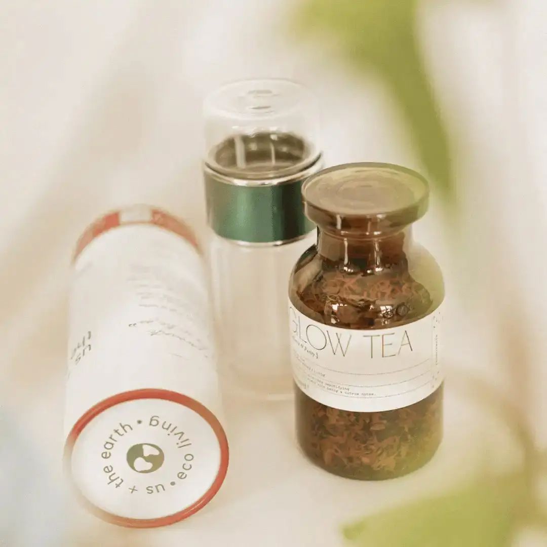 Double Wall Glass Tea Infuser Drink Bottle - Green Tea Infuser Bottle Us & The Earth 