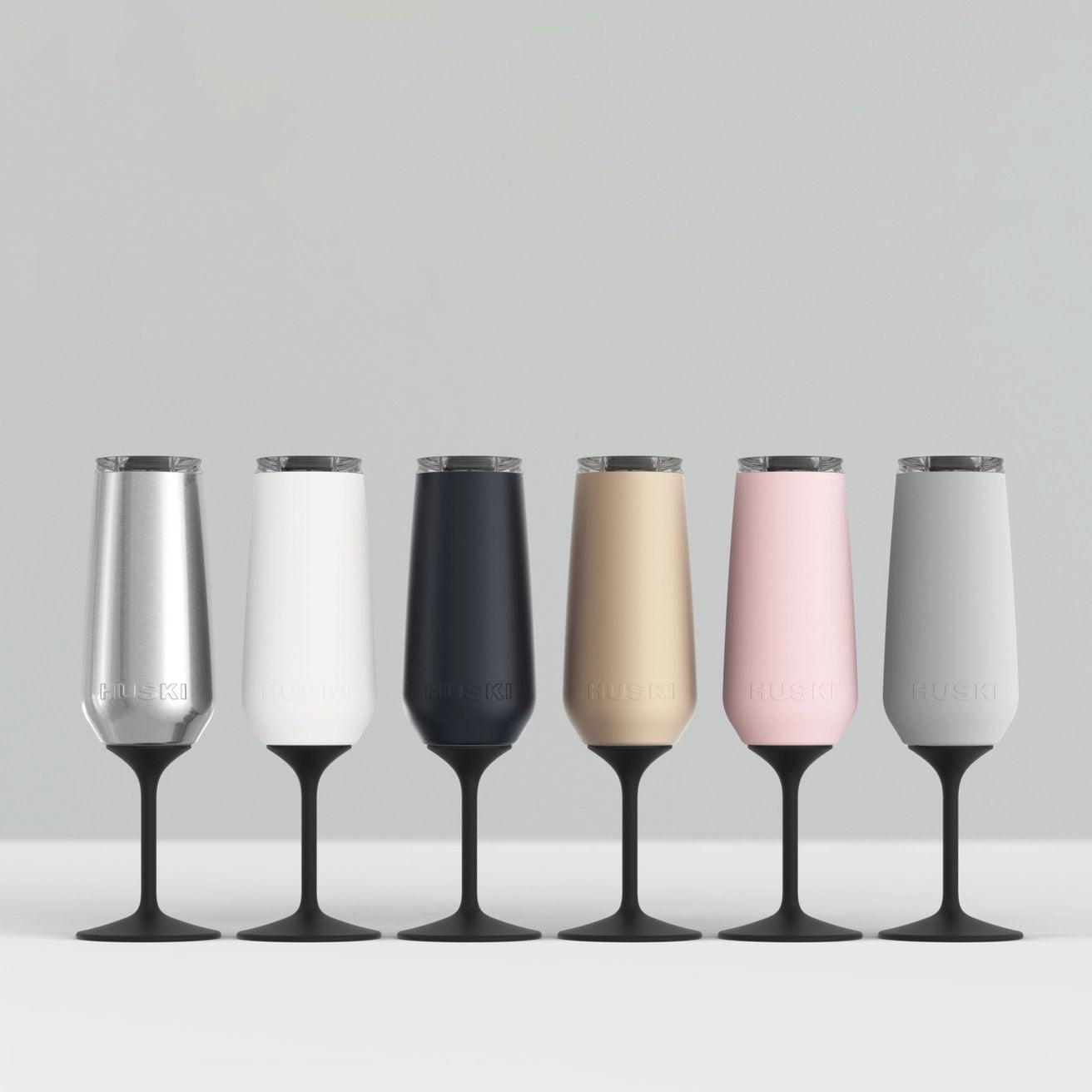Huski Champagne Flute - Brushed Stainless Champagne Flute Huski 
