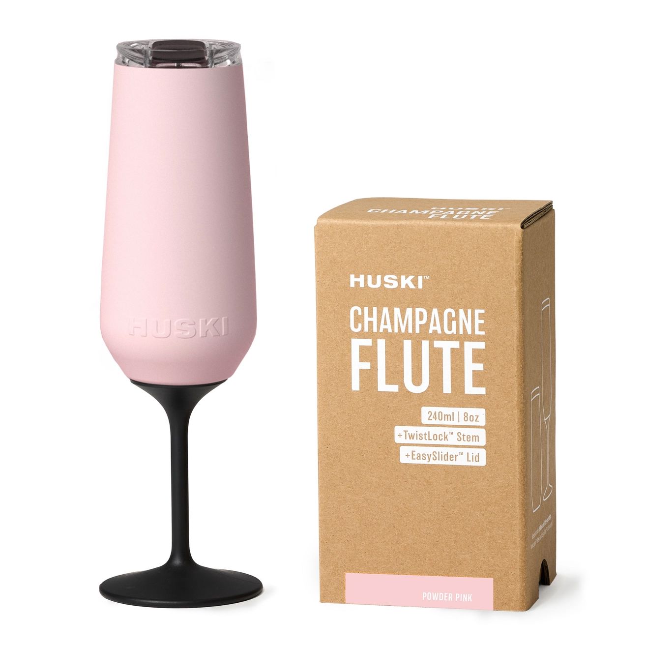 Huski Champagne Flute - Powder Pink Champagne Flute Huski 