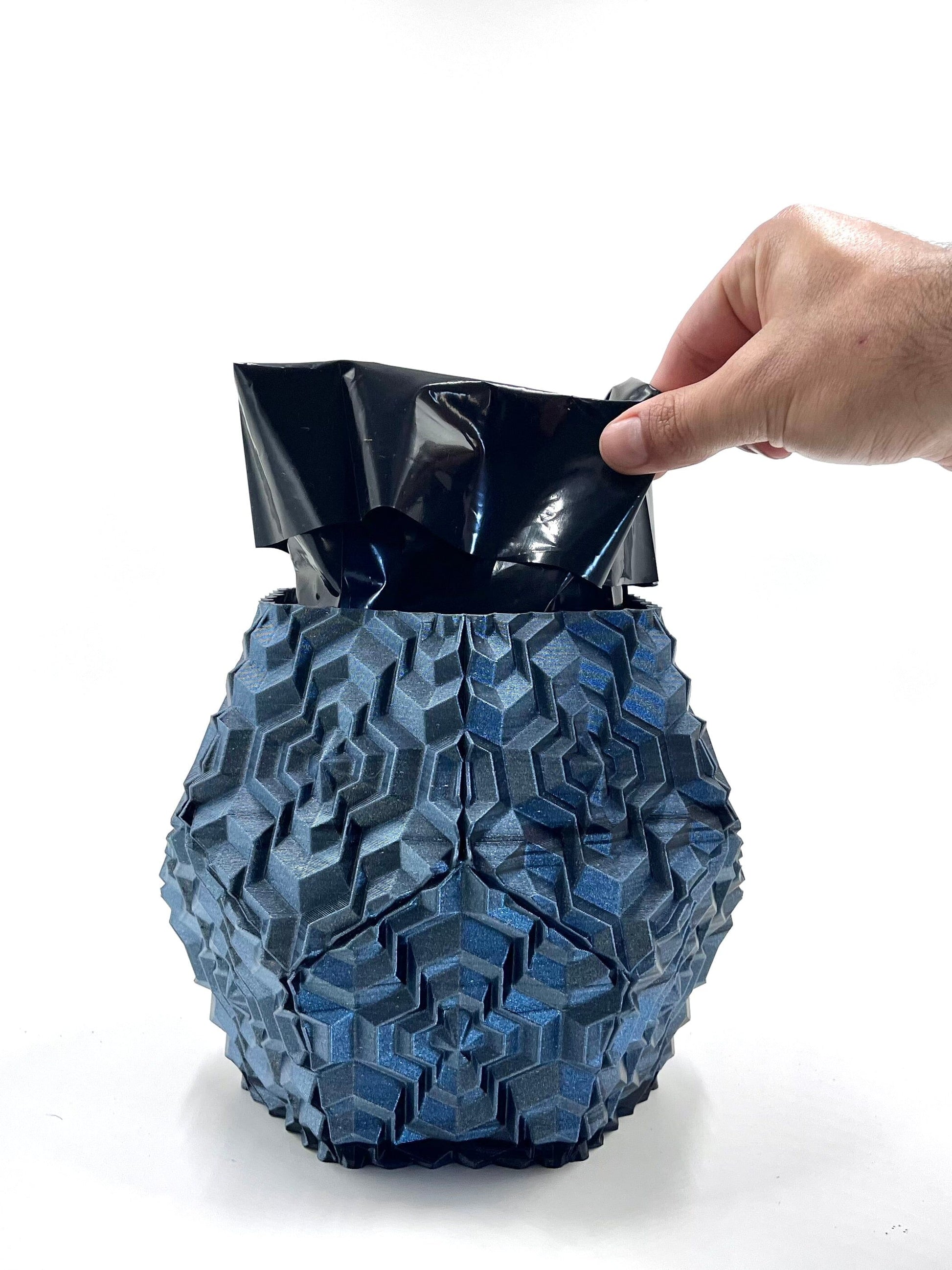 Noa Vase Dualcolor - Silver & Black simple My Store 