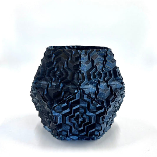 Noa Vase Dualcolor - Silver & Black simple My Store 