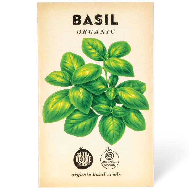 Organic Basil "Lemon" Seeds Herb Seeds The LIttle Vege Patch Co 